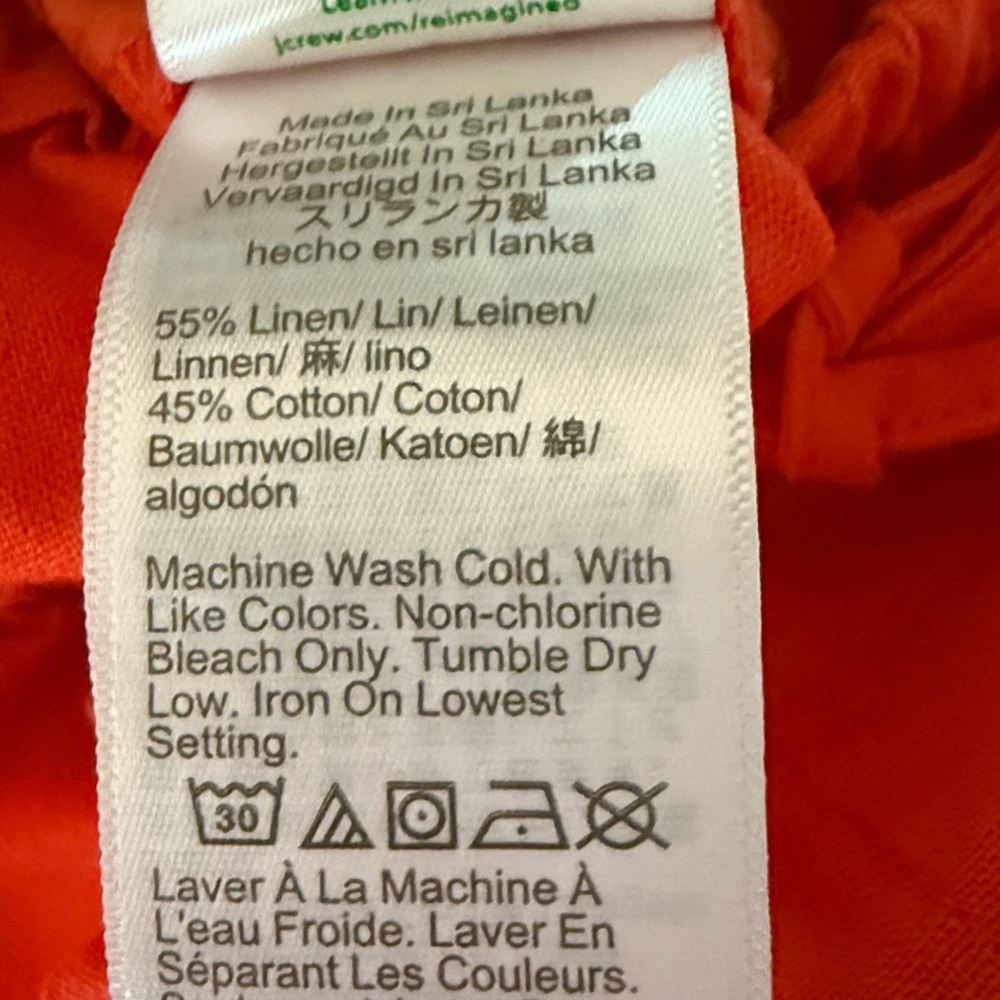 J Crew Women's Linen Jogger Pants size 4 - Picture 7 of 7